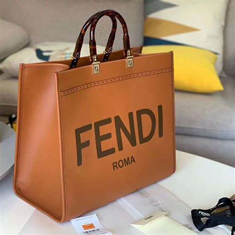 fendi roma brown bag|fendi roma bag tote.